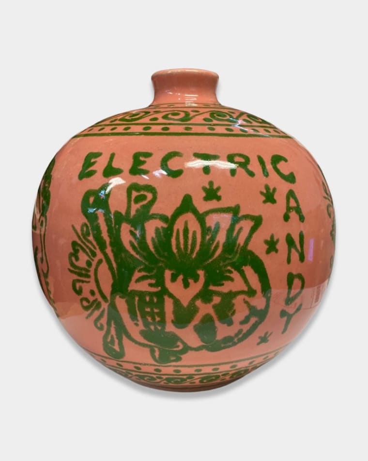 AP Shrewsbury's vase with various flowers in green