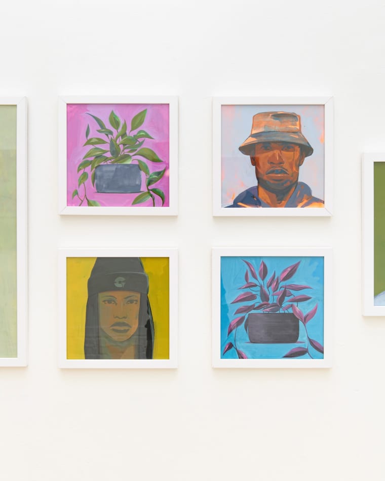 Dennis Brown's install photos of a gallery wall