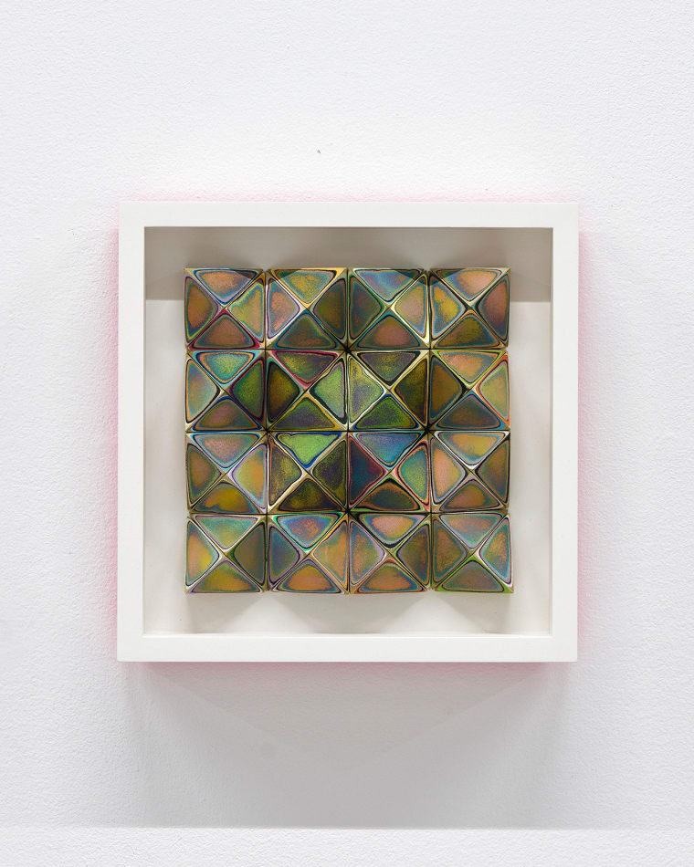 Sean Newport abstract colorful wall sculpture