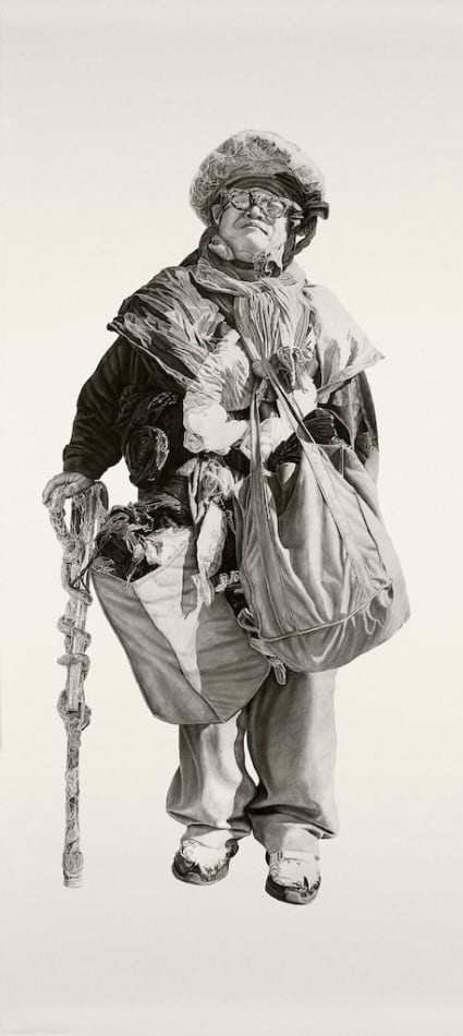 Joel Daniel Phillips full scale drawing of man