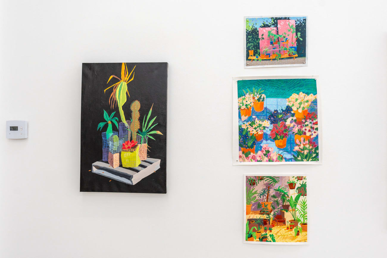 Installation image of Nicholas Bono Kennedy's artwork at Hashimoto Contemporary LA
