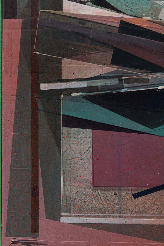 Augustine Kofie abstract painting detail