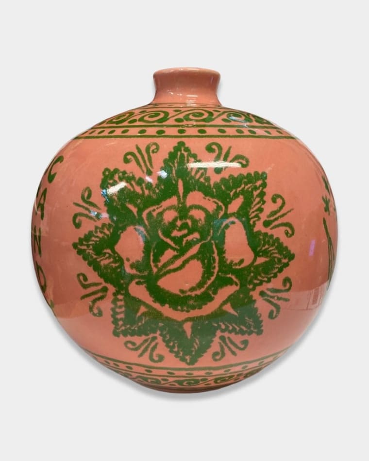 AP Shrewsbury's vase with various flowers in green