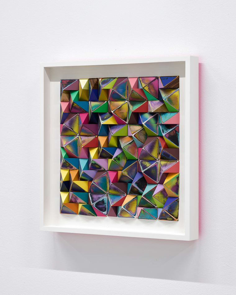Sean Newport abstract colorful wall sculpture
