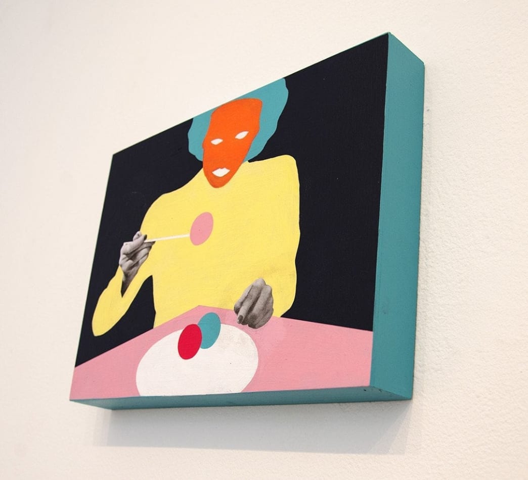 Mario Wagner colorful painting of figure