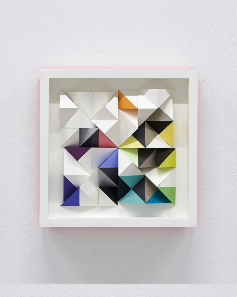 Sean Newport abstract colorful wall sculpture