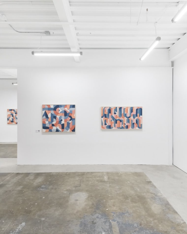 Installation view of artist Scott Albrecht's solo exhibition 