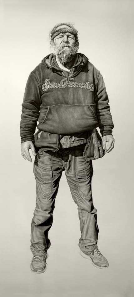 Joel Daniel Phillips large scale portrait of man