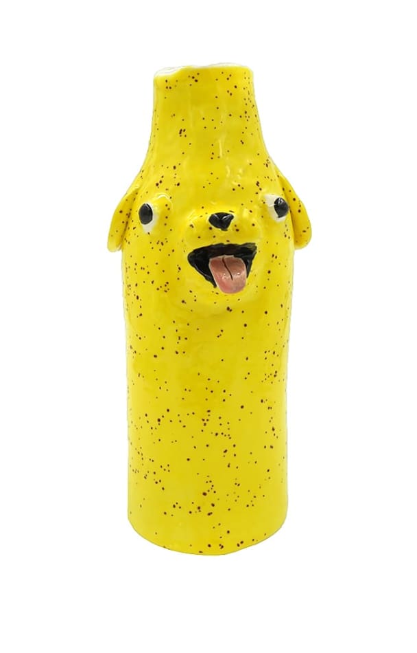 Katie Kimmel, Speckled Yellow Vase, 2019