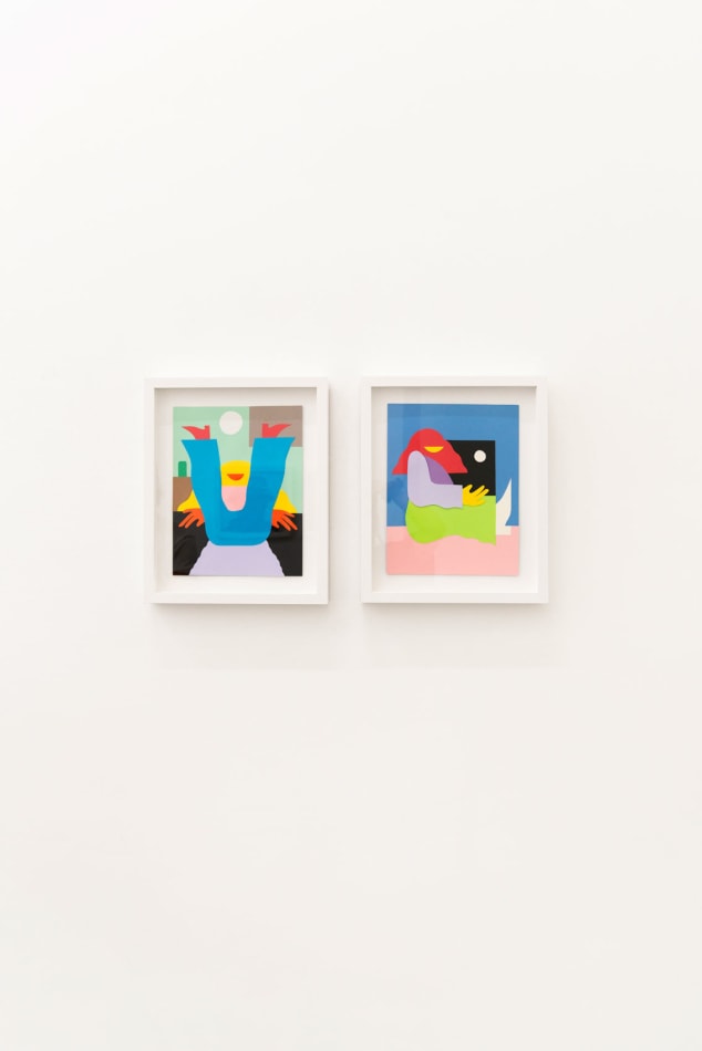 Installation view of Taking Care