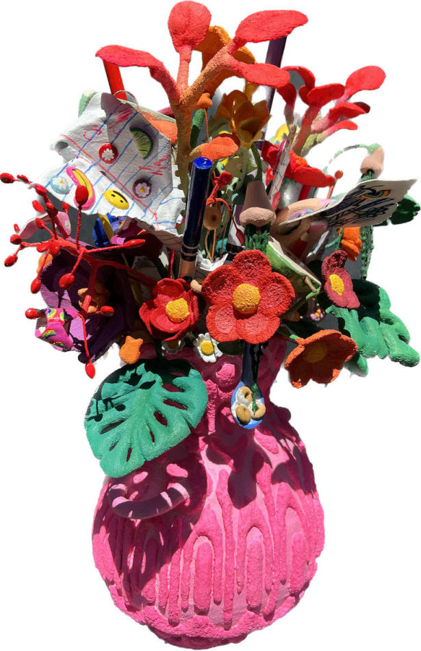back view of vase