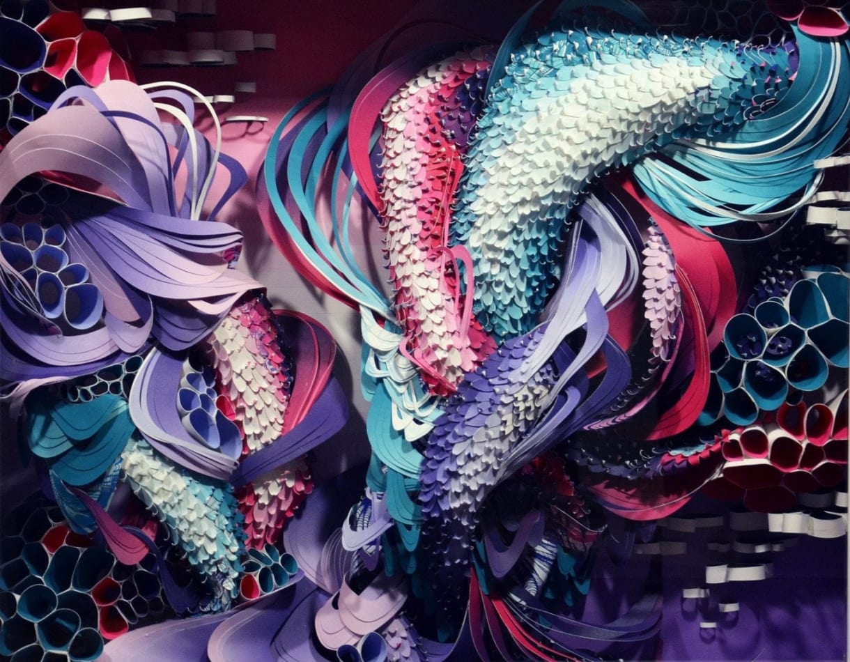 Crystal Wagner colorful biomorphic sculpture