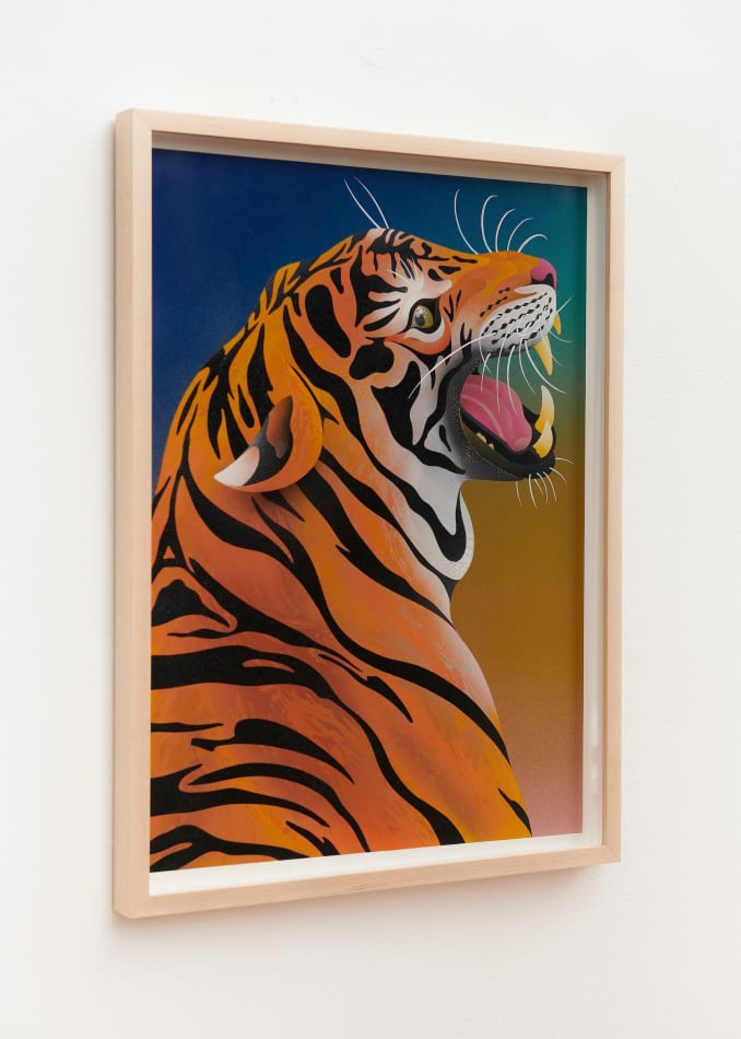 painting of a tiger by casey gray