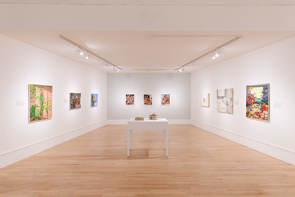 installation view of works at Bedford Gallery's exhibition 