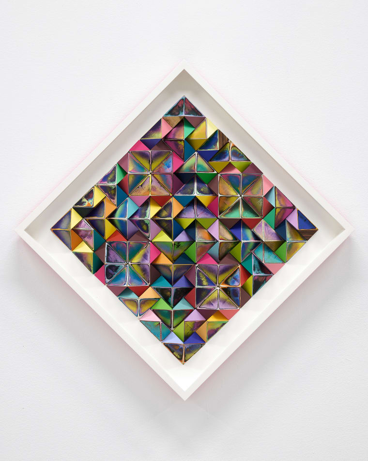 Sean Newport abstract colorful wall sculpture