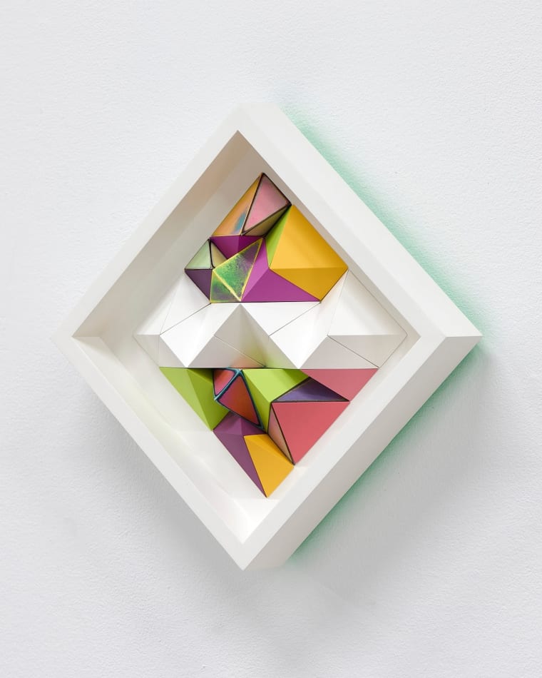Sean Newport abstract colorful wall sculpture