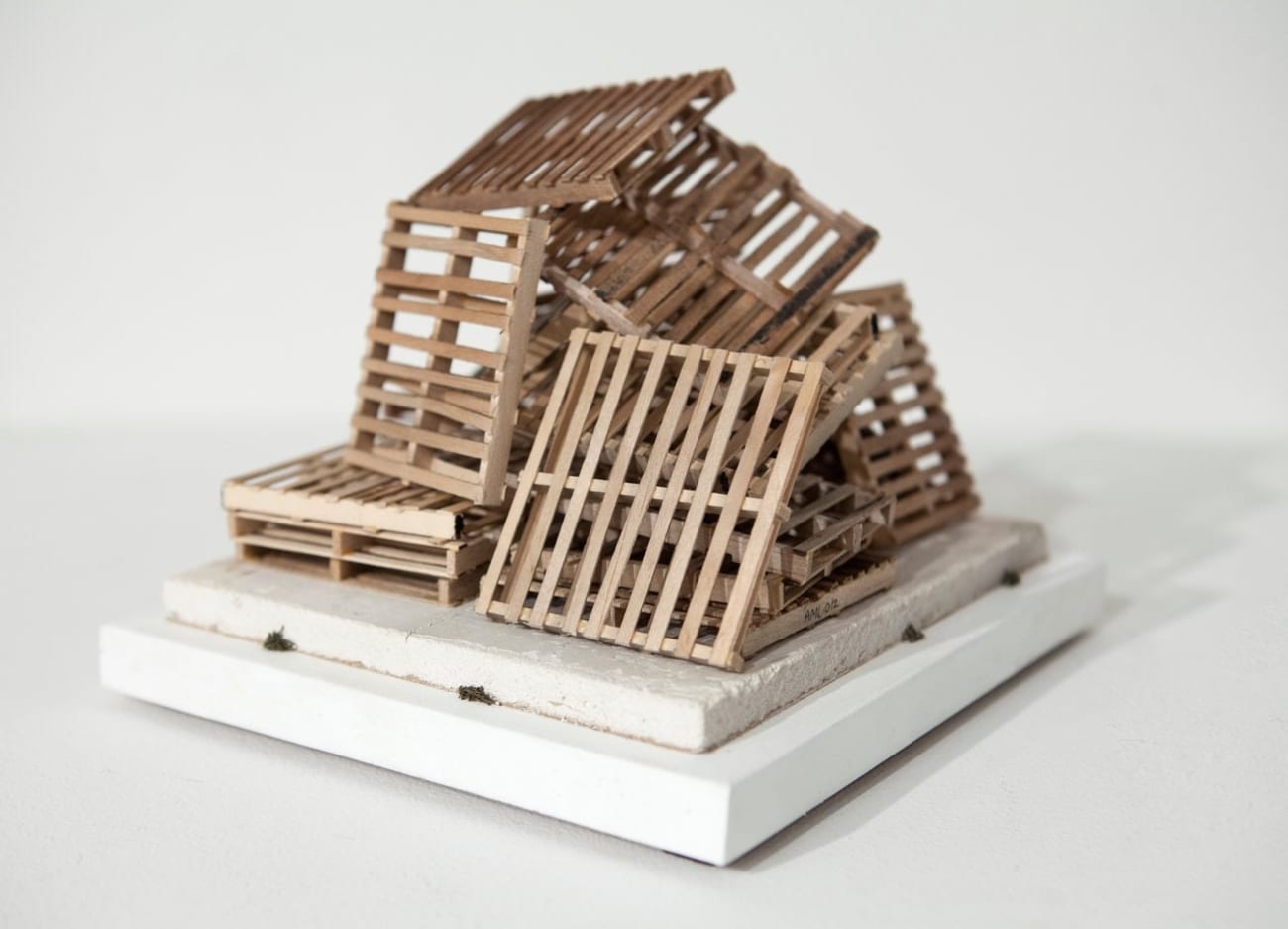 Drew Leshko mini pallet sculpture
