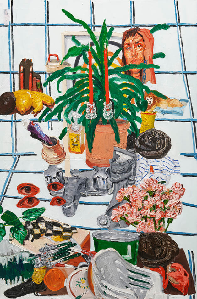 Emilio Villalba, Dishes, Laundry and Bear, 2021