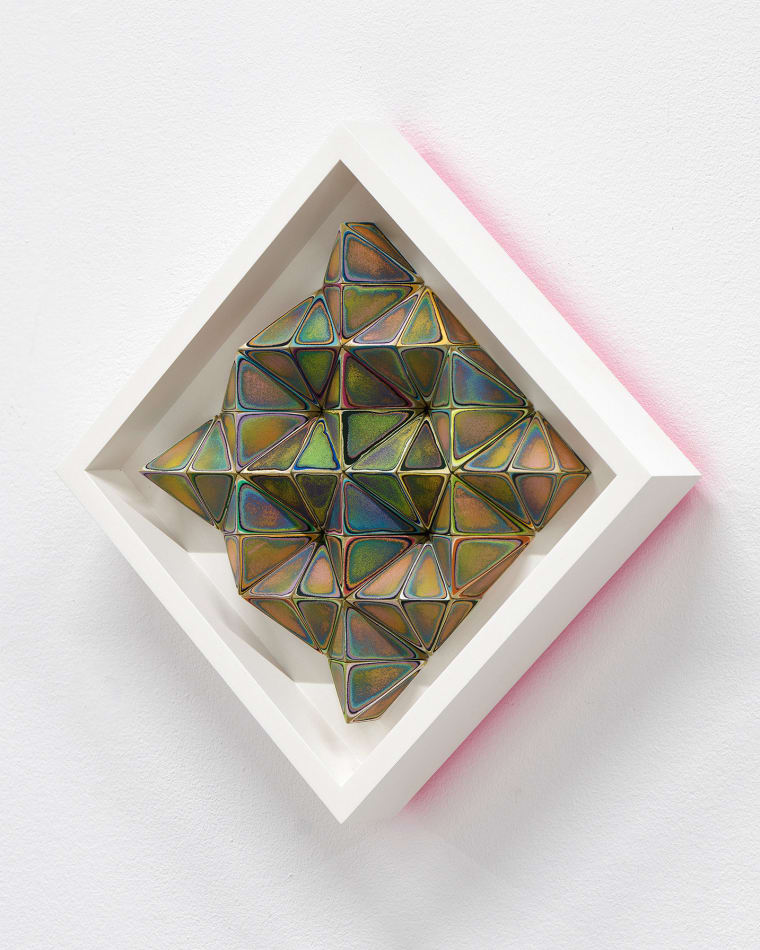 Sean Newport abstract colorful wall sculpture