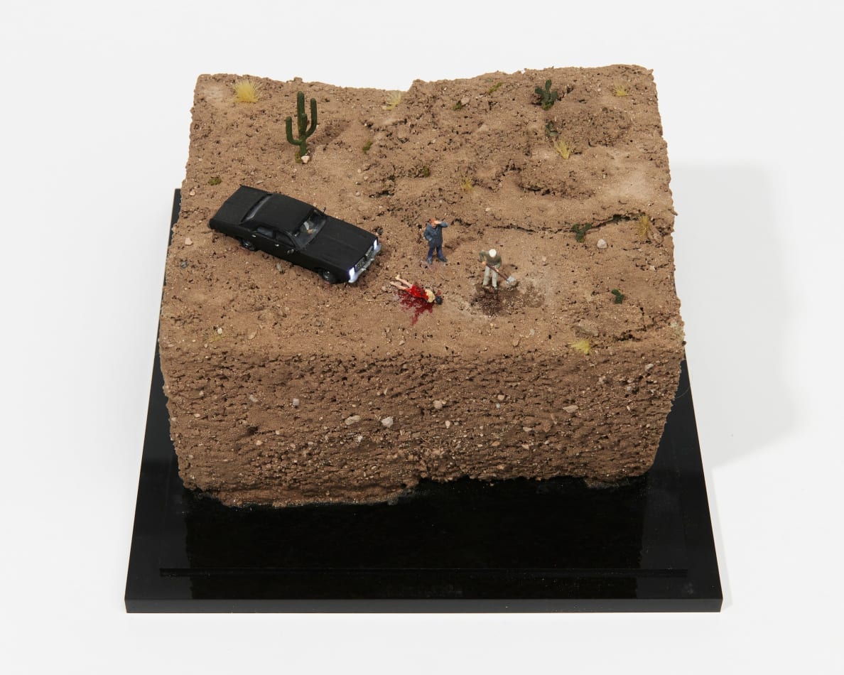 Abigail Goldman's sculpture of desert murder scene