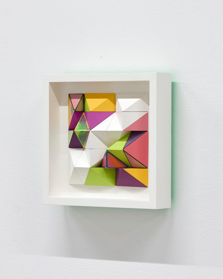 Sean Newport abstract colorful wall sculpture