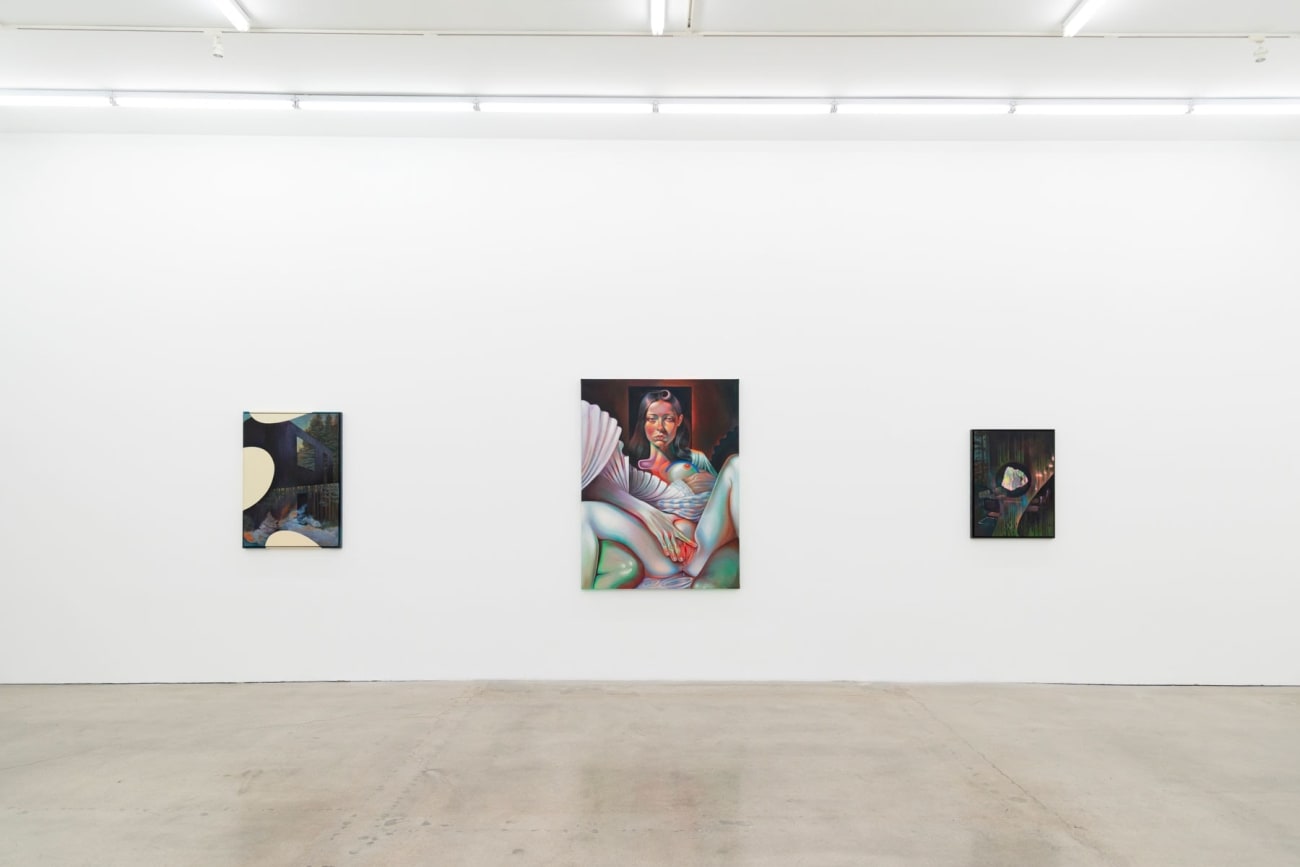 Installation image of the painting at Hashimoto Contemporary Los Angeles