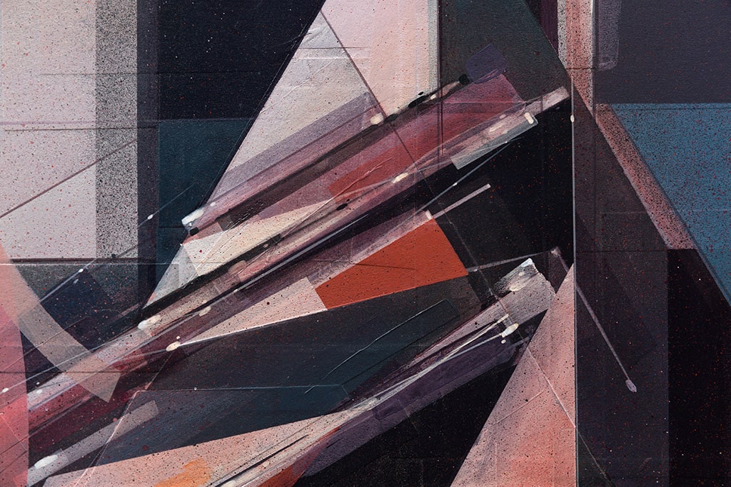 Augustine Kofie abstract painting detail
