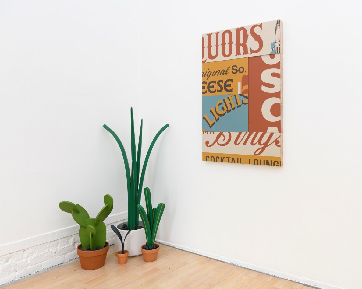 Installation photo of Jeff Canham's artwork