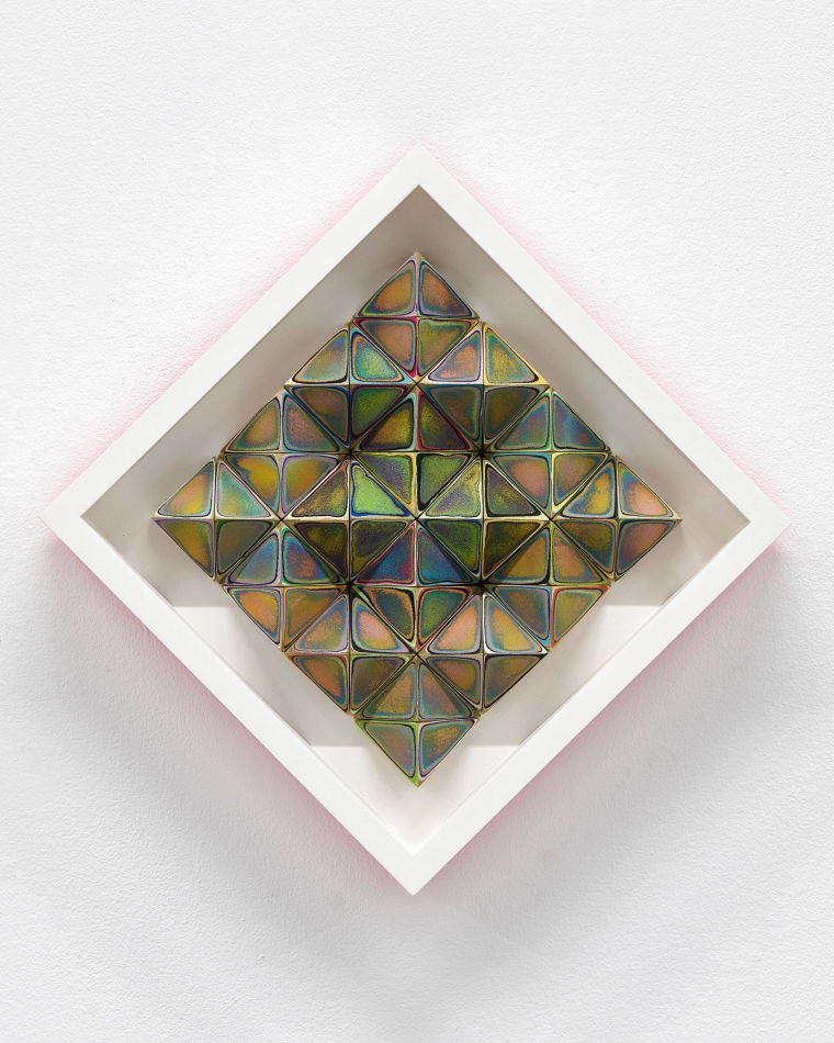 Sean Newport abstract colorful wall sculpture