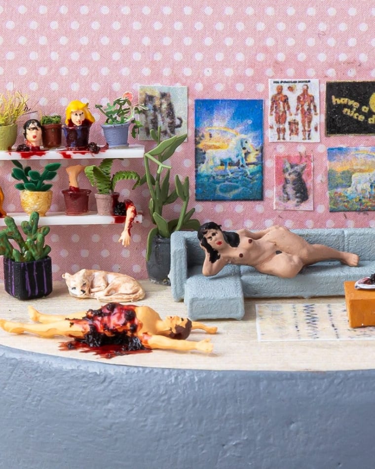 detail shot of artwork