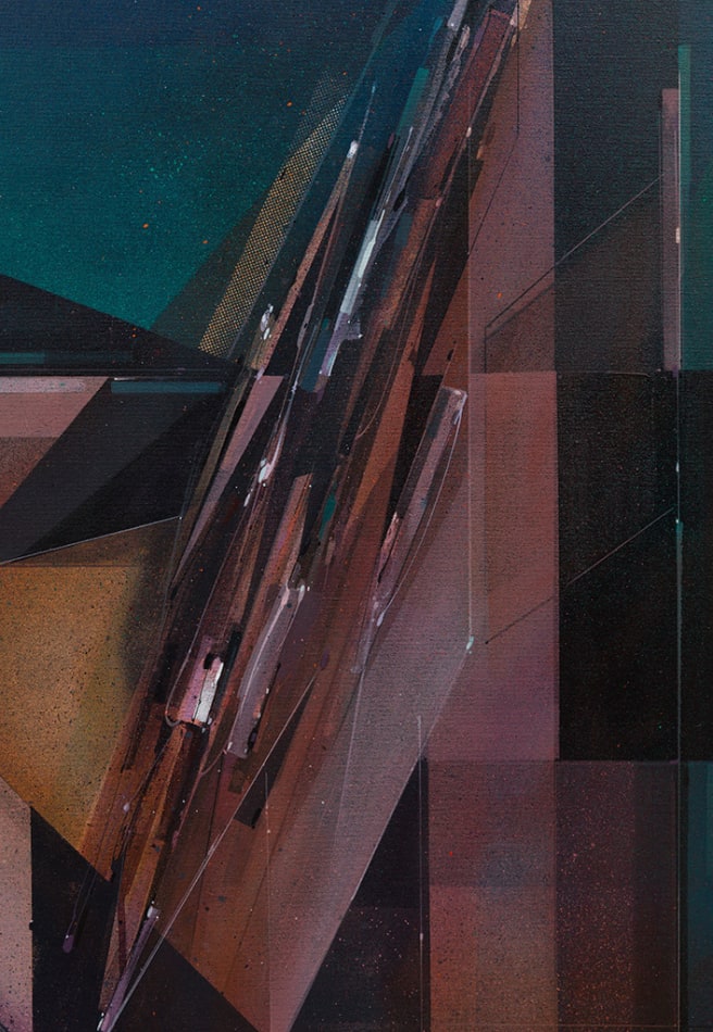 Augustine Kofie abstract painting detail
