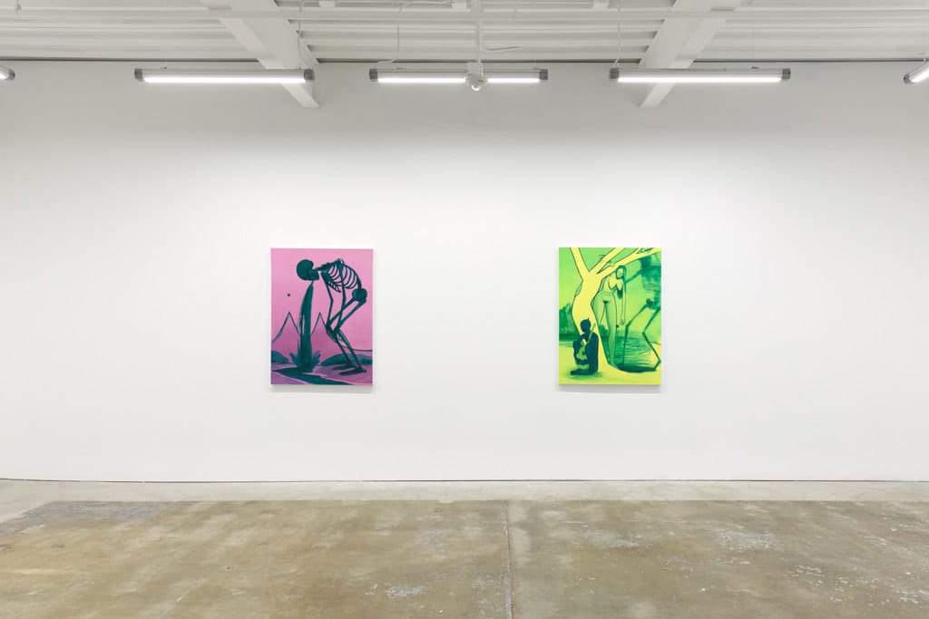 Installation photo of Maiden by Corey Lamb, left to right, 