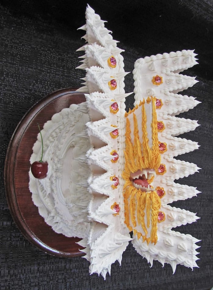 Scott Hove mixed media sculpture with teeth