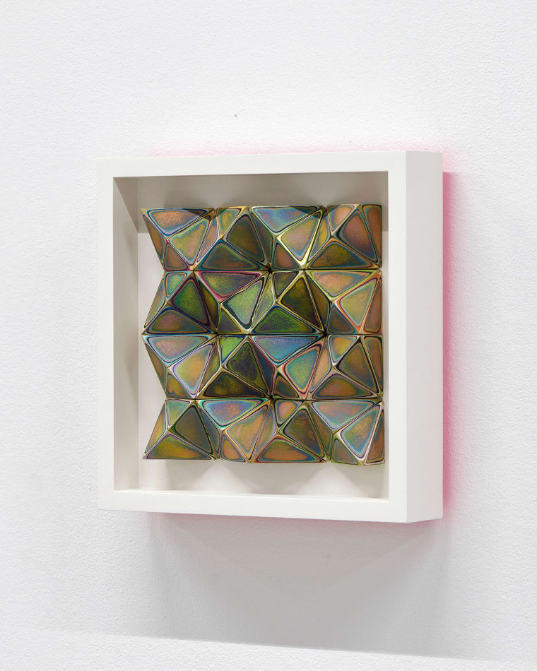 Sean Newport abstract colorful wall sculpture
