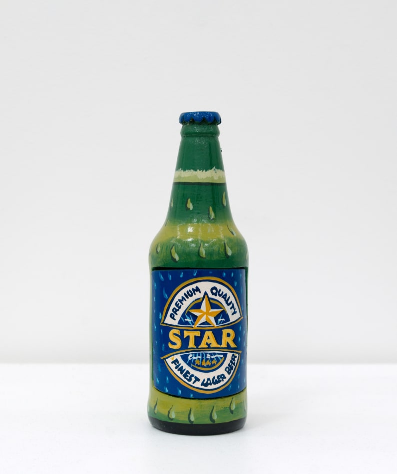 Paa Joe's sculpture of beer bottled turned into a coffin