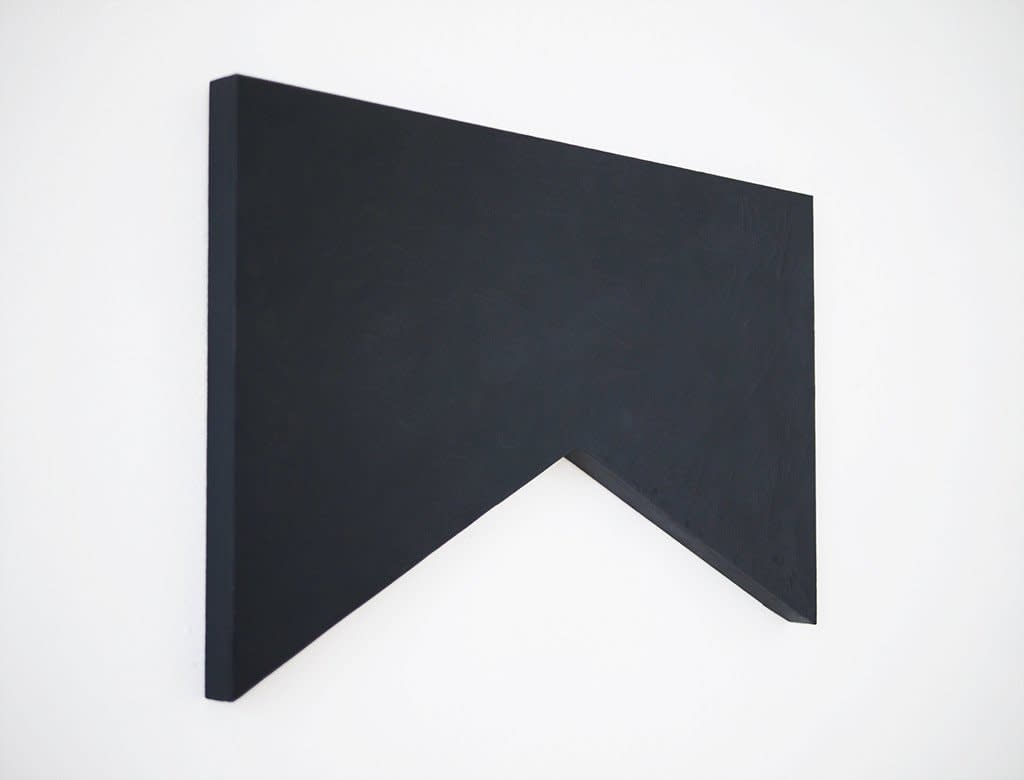 Steuart Pittman minimal black shaped painting