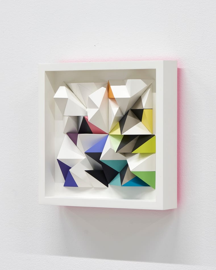 Sean Newport abstract colorful wall sculpture