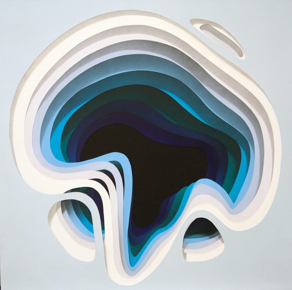 1010 blue abstract painting
