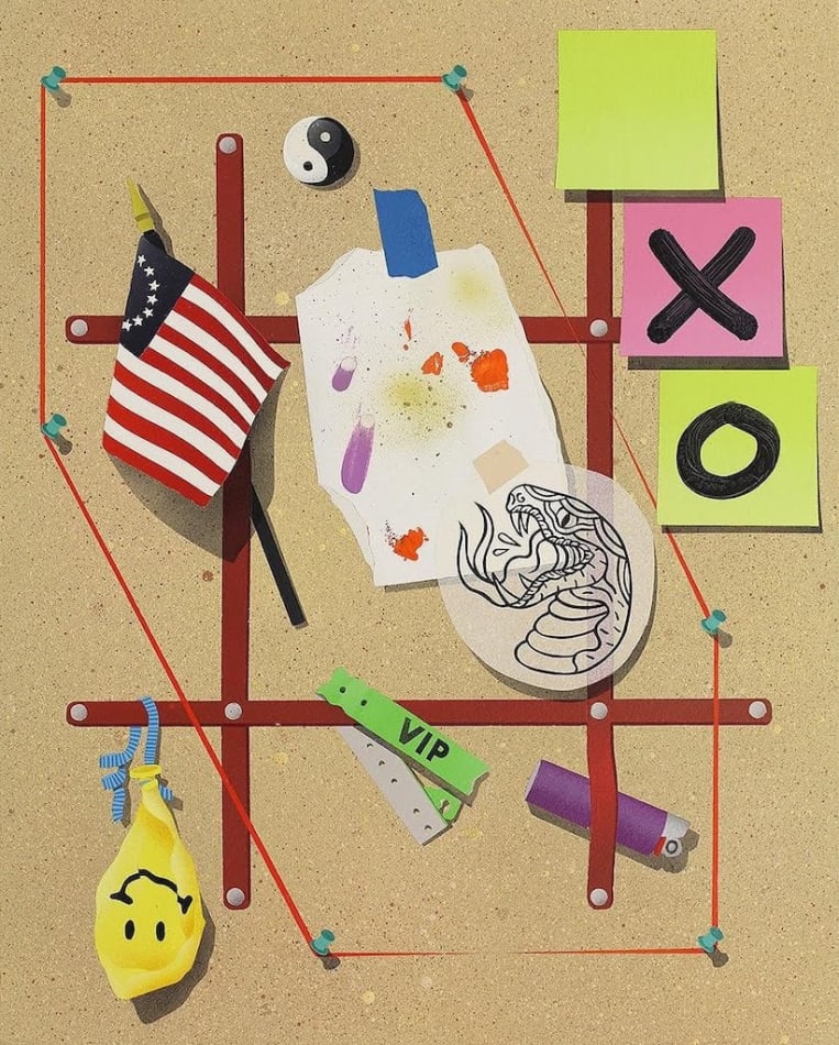 trompe l'oeil of bright objects