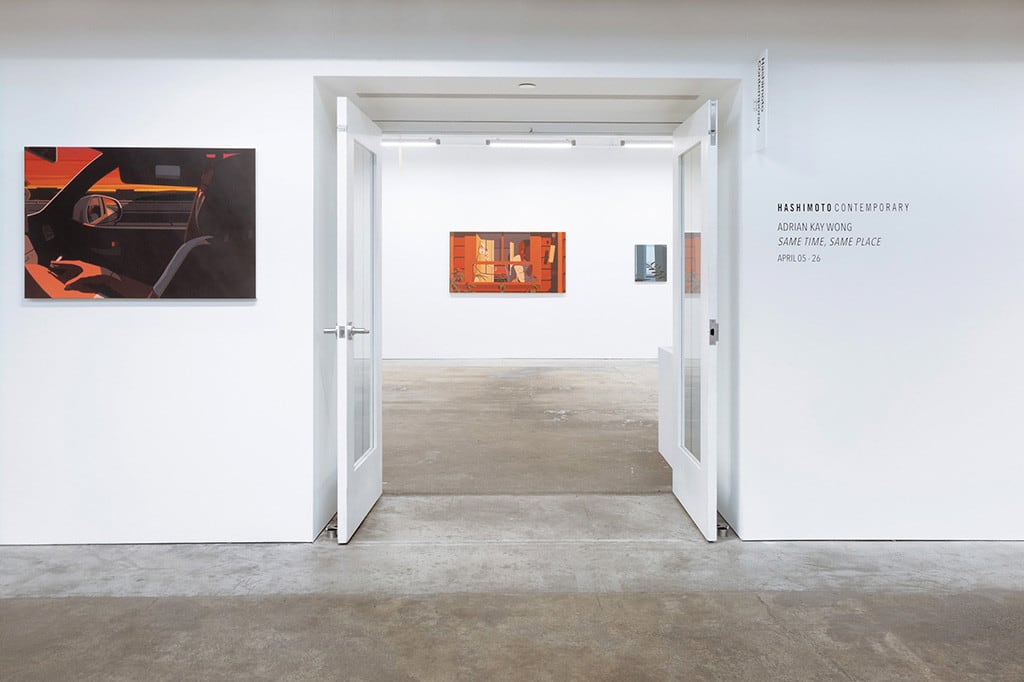 installation view of Adrian Kay Wong's exhibition 