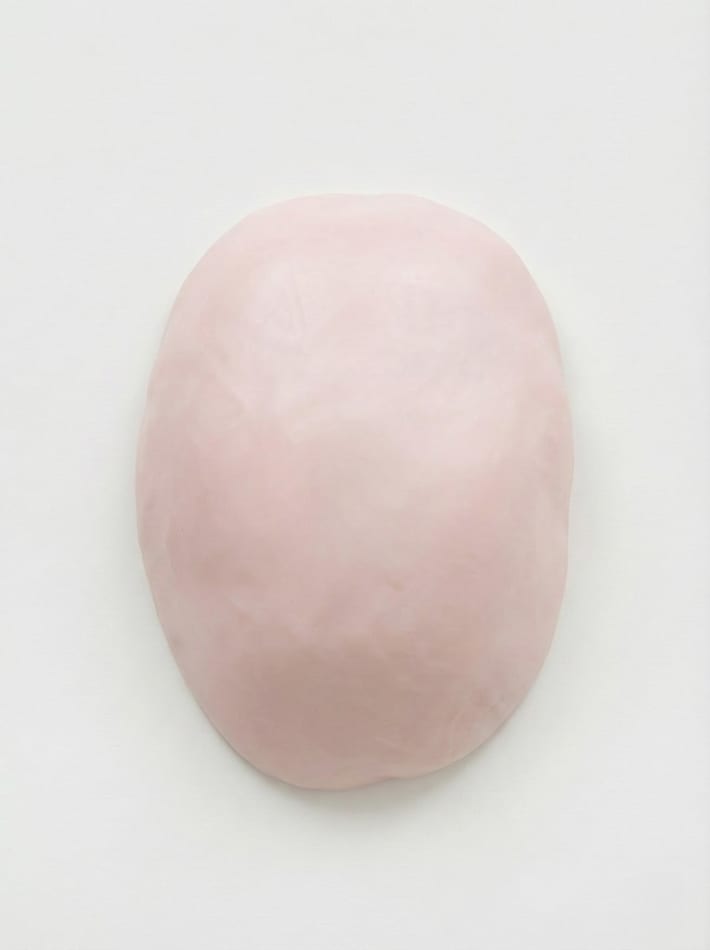 Sculpture of light pink mound