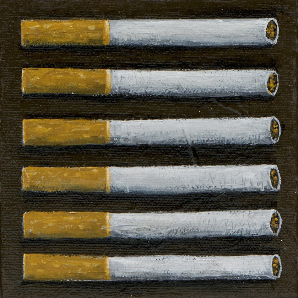 photo of painting without the frame