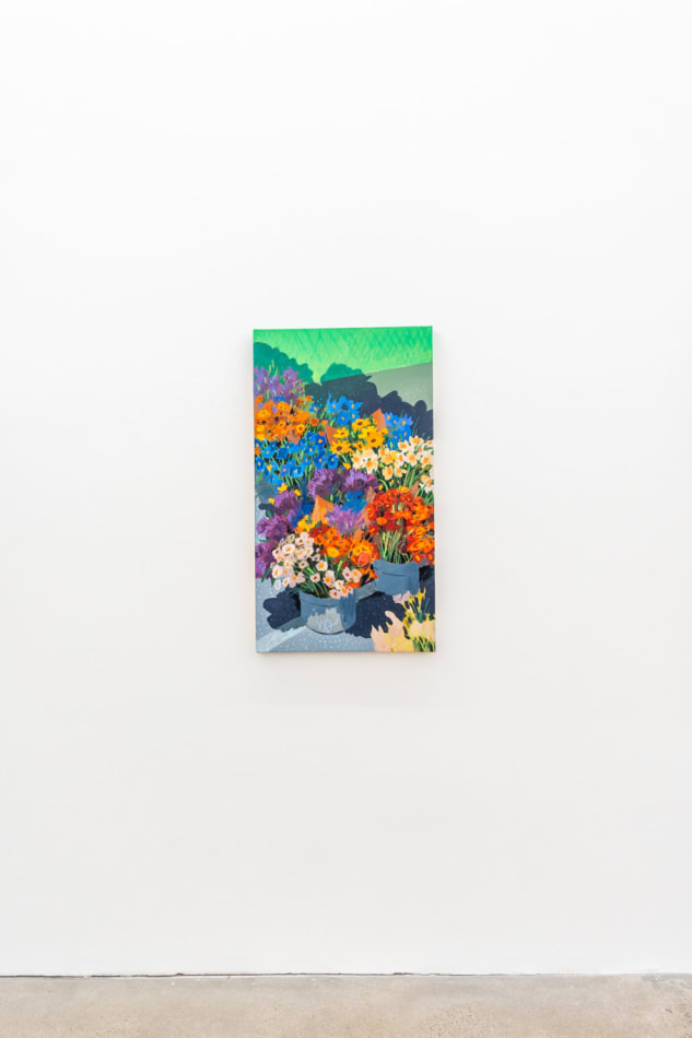 Installation image of Nicholas Bono Kennedy's artwork at Hashimoto Contemporary LA