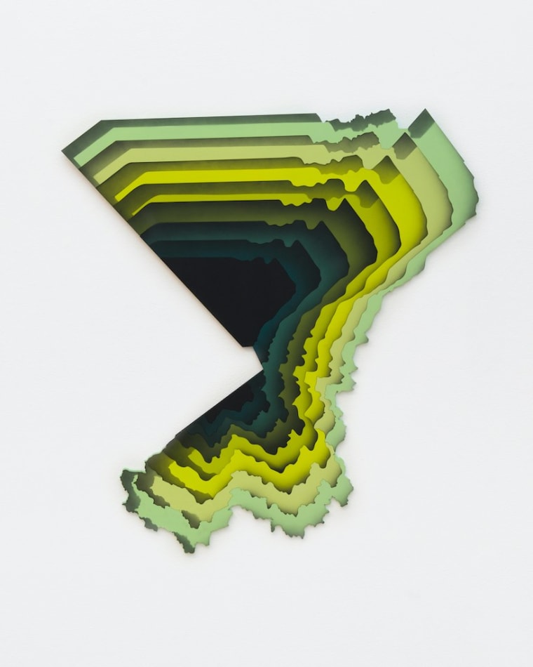 1010, Void_28 yellow/ green painting