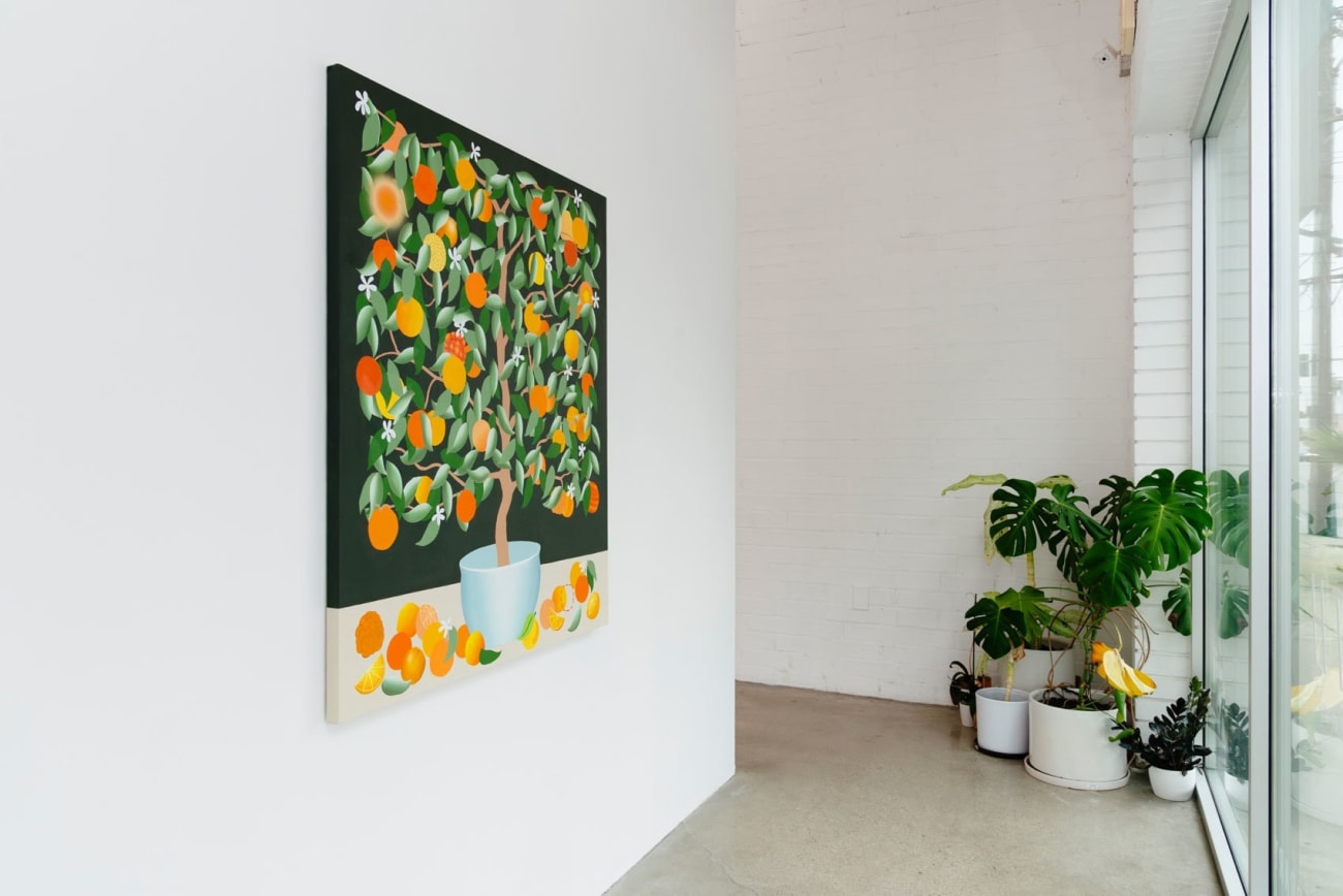 Installation image of Orange Tree at Hashimoto Contemporary Los Angeles