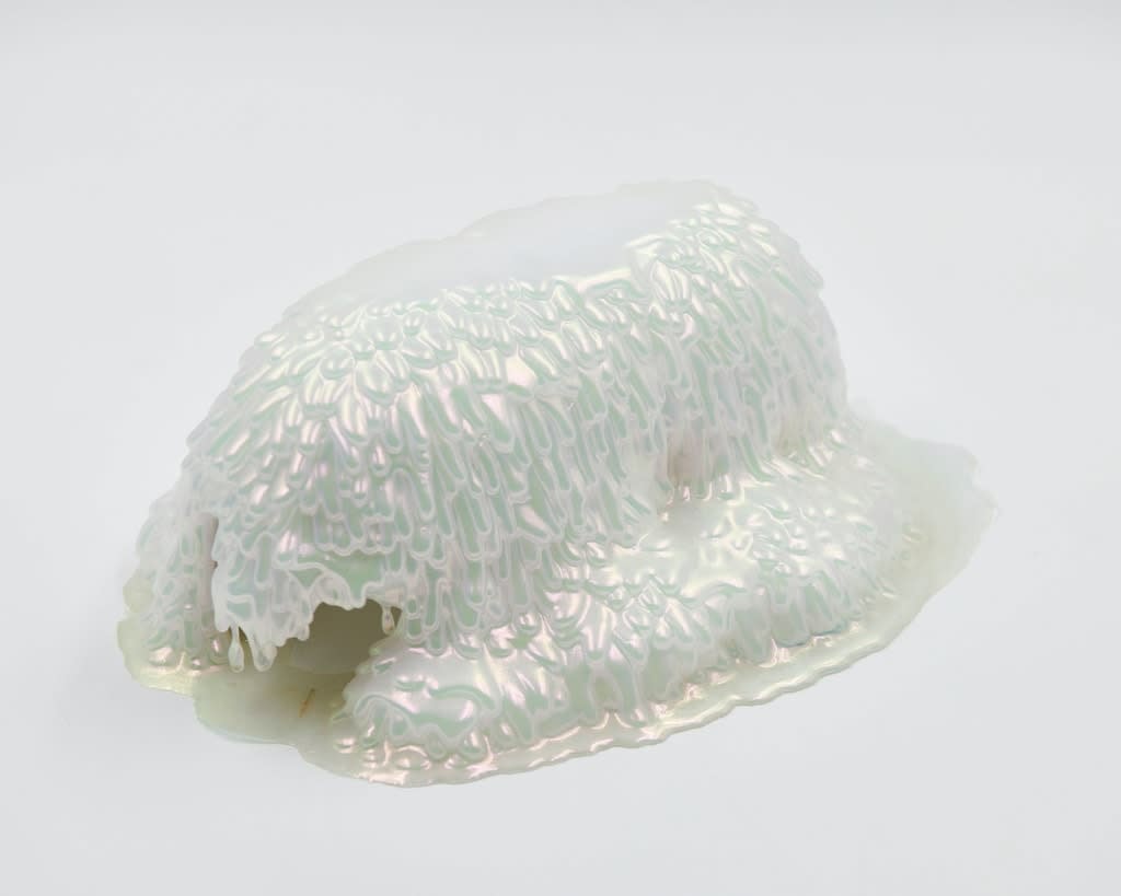 Dan Lam white slime sculpture