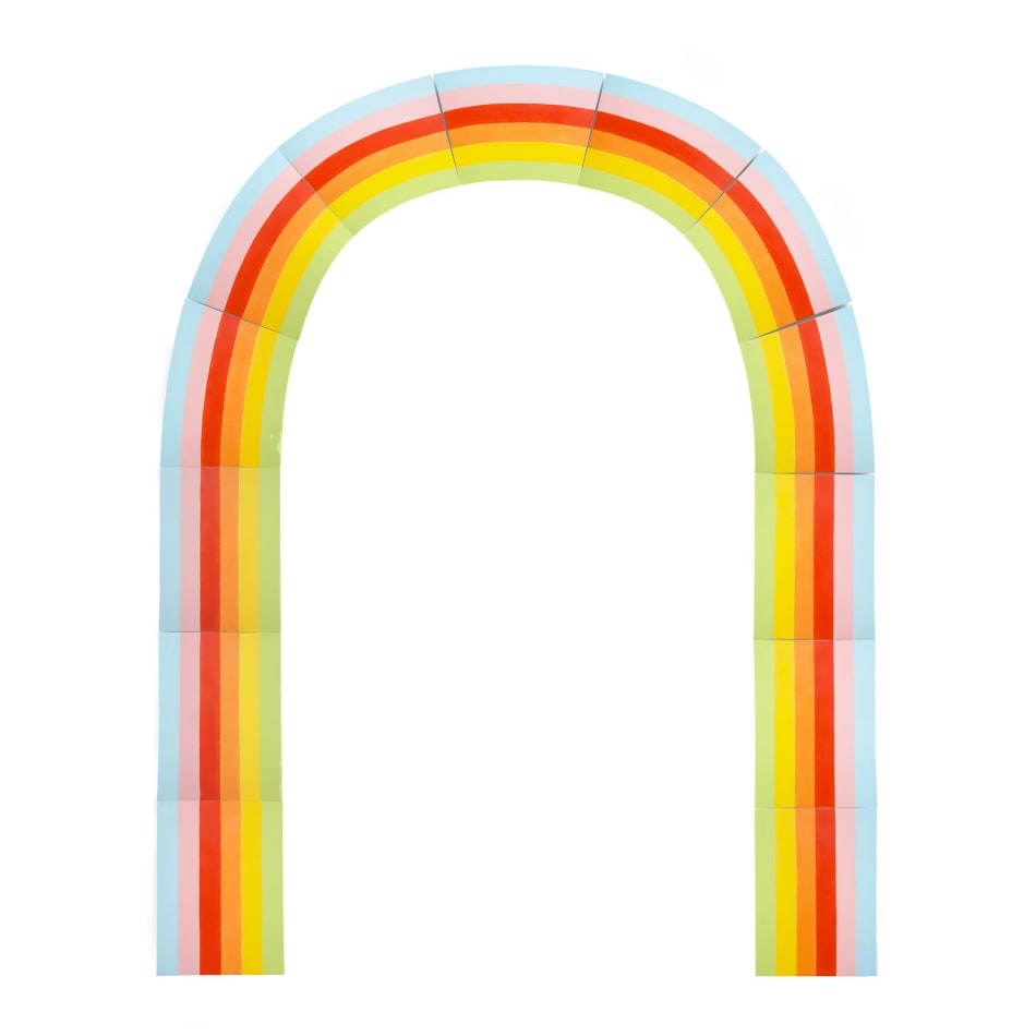 Lorien Stern's ceramic sculpture of a rainbow