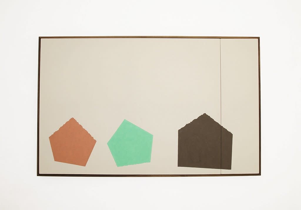 Steuart Pittman minimal painting with three shapes