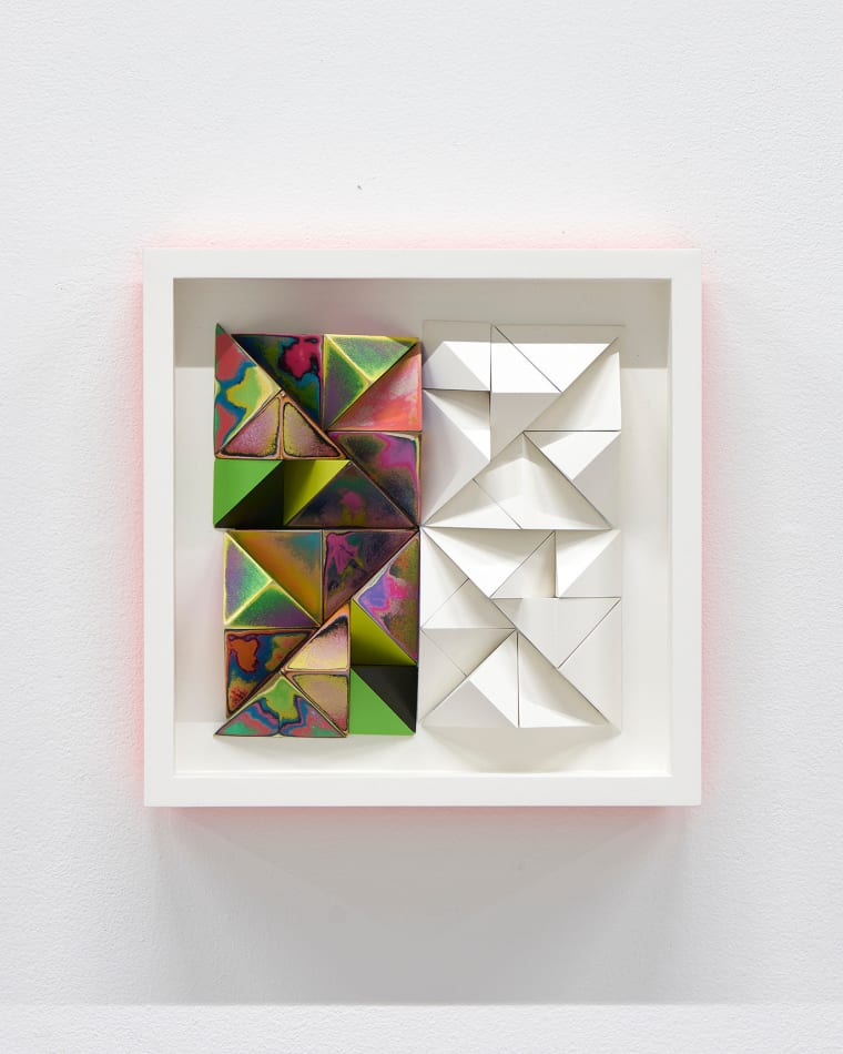Sean Newport abstract colorful wall sculpture