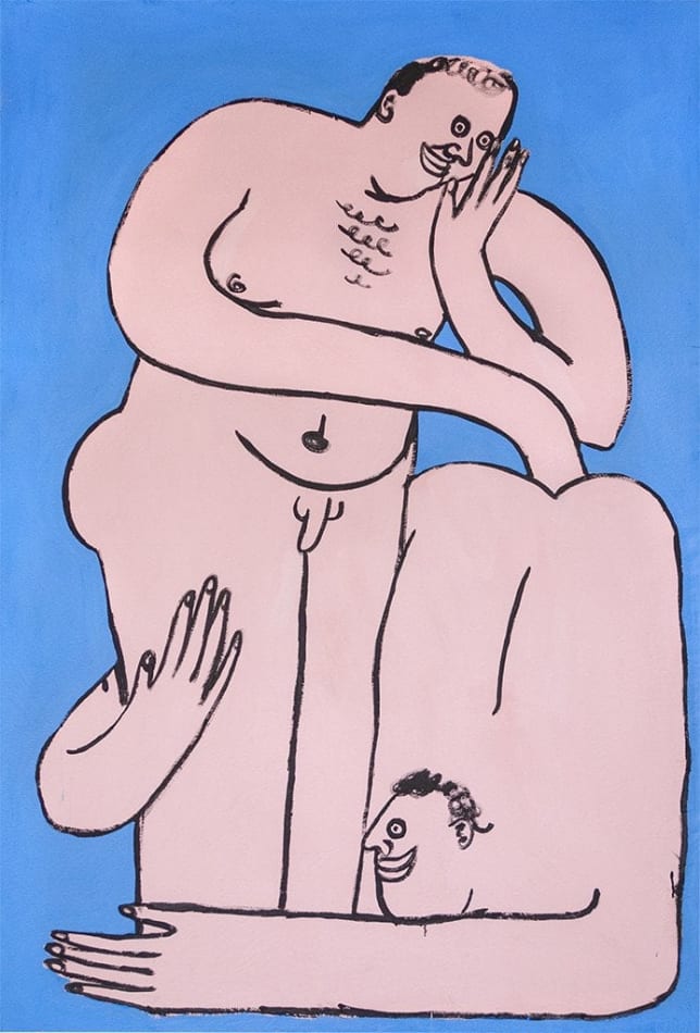 Jeffrey Cheung painting of two nude figures